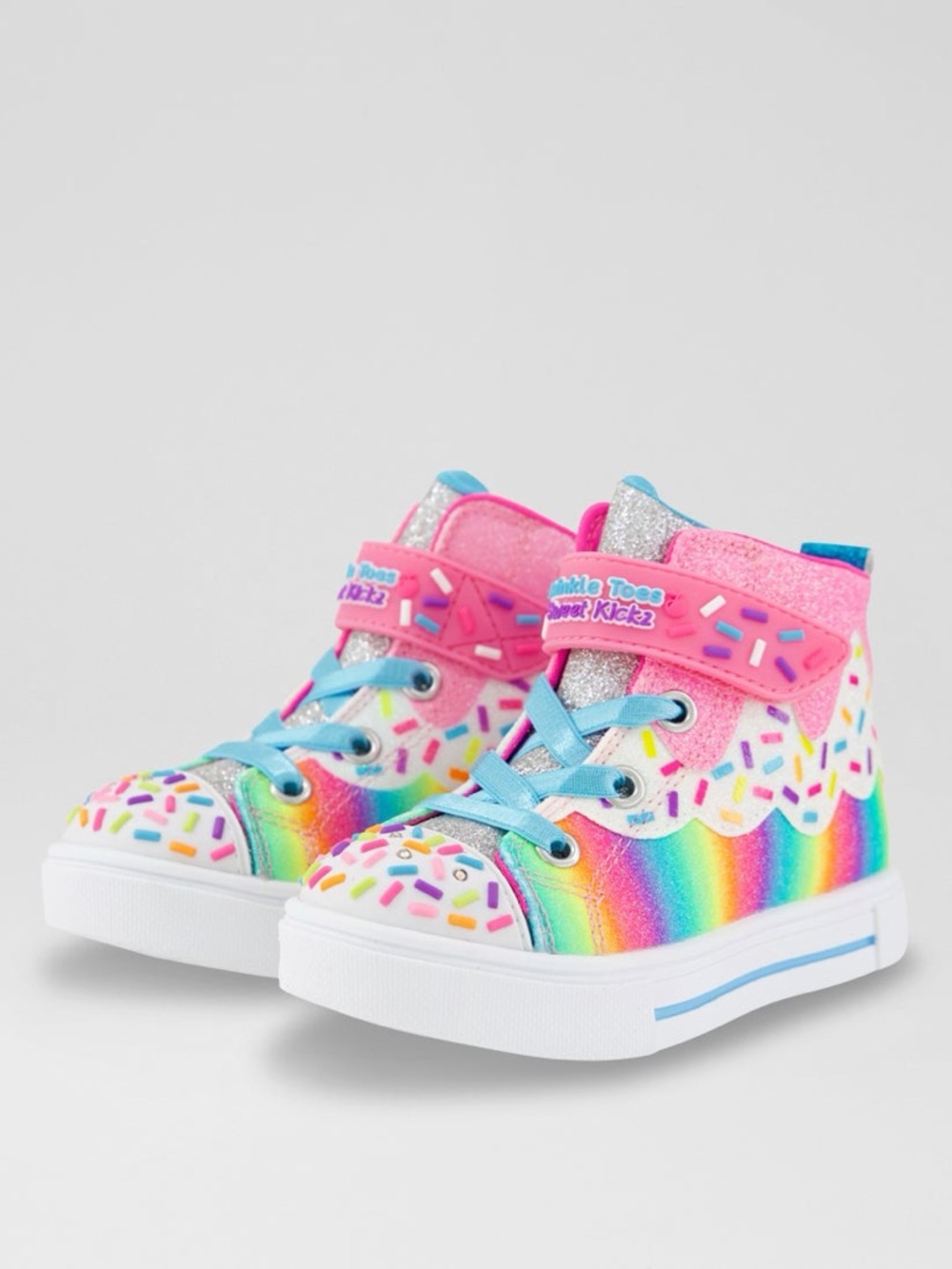 Twinkle Sparks Toddler Rainbow Fabric Sneakers